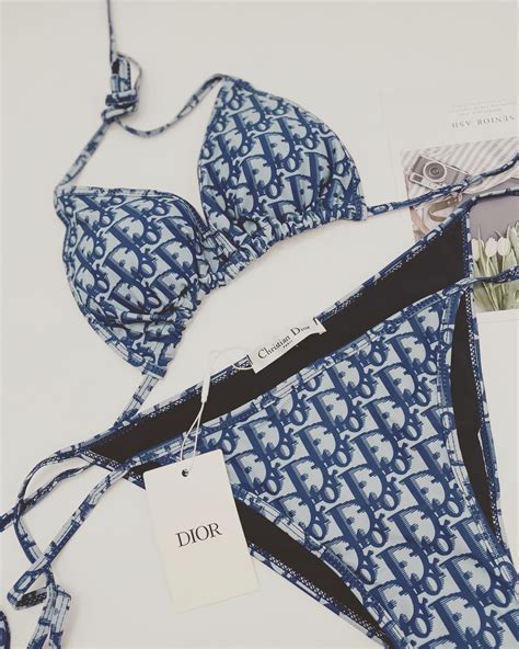 dior print fabric|dior swimsuit bikini.